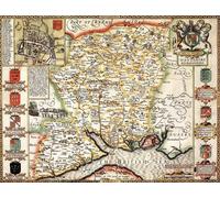 All jigsaw Puzzles Hampshire Historical Map 1000 Piece Jigsaw Puzzle (1610) All jigsaw Puzzles Multicolor