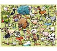 All jigsaw Puzzles It's Just...Farm Animals, Ricardo Galvao, 1000 Piece Jigsaw Puzzle All jigsaw Puzzles Multicolor