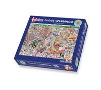 Mike Jupp Jigsaw Puzzles - I Love Weddings - 1000 Piece Jigsaw Puzzle For Adults | Made In Britain | 66cm X 50cm