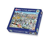 Mike Jupp Jigsaw Puzzles - I Age 3+ Love Winter - 1000 Piece Jigsaw Puzzle For Adults | Made In Britain | 66cm X 50cm