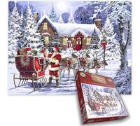 All jigsaw Puzzles Santa's Visit Jigsaw Puzzle - Magical Christmas Scene, 1000 Pieces All jigsaw Puzzles Multicolor