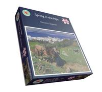 All jigsaw Puzzles Spring in the Alps 1000 Piece Jigsaw Puzzle All jigsaw Puzzles Multicolor