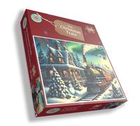 All jigsaw Puzzles The Christmas Express Train 1000 Piece Festive Santa Jigsaw Puzzle For Adults - Family Fun Games For Xmas - Made In Britain Size All jigsaw Puzzles Multicolor 66 x 50 cm