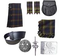 All Kilts Sports Kilt - Men's Wedding Kilt Outfit Deals - 8 Items in Deal (Maclaren Tartan, 44'')