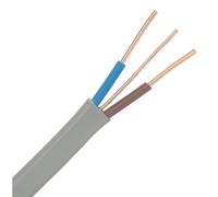 All Lengths 6242Y 1.5mm Twin and Earth Electric Cable Wire Flat T&E Grey BASEC Certified (100m)