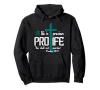 All Life is Precious - Pro-Life Christian Design Pullover Hoodie