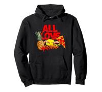All Love Matters Creation of Pineapple Pizza Meme Art Pullover Hoodie