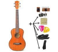 All Mahogany Concert 4-String Travel Guitar Electric Ukulele Rosewood Fretboard(23 electric Uku and all)