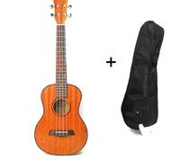 All Mahogany Concert 4-String Travel Guitar Electric Ukulele Rosewood Fretboard(23 ukulele with bag)