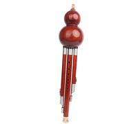 All Mahogany Cucurbit Flute C Key/B Flat Cucurbit Flute Musical Instrument With Storage Case Professional Hulusi (Color : 02, Size : B flat)