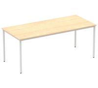 All Maple Rectangular Meeting Table (Square Legs), 180wx80dx73h (cm)
