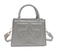 All-Matching Shoulder Bag For Woman Fashion Handbag Star Embossed Crossbody Bag PU Leather Top Handle Women Star Embossed Crossbody Top Handle Elegant Shoulder