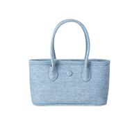 All-Matching Shoulder Bag for Woman Top Handle Simple Crossbody Trend Handbag PU Leather Messengers Korean Styles Shoulder B, Light Blue