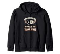 All Men Are Born Equal The Best Become Translators Language Zip Hoodie