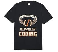 All Men are Born Equal The Best Like Coding Coder Comfort Colors Adult Heavyweight T-Shirt