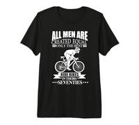 All Men are Created Equal Biking Cyclist Seventies 70s Dad Premium T-Shirt