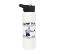All Men are Created Equal Pickleball Seventies 70s Grandpa Stainless Steel Insulated Water Bottle