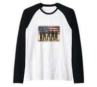 All Men are Created Equal Then A Few Become Brothers Veteran Raglan Baseball Tee