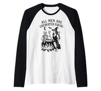 All Men are Cremated Equal, Witch Cauldron Graphic Tee Raglan Baseball Tee