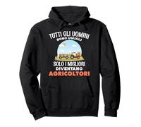 All men are equal only the best become farmers italian words Pullover Hoodie
