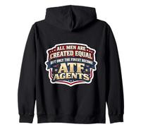 All Men Were Created Equal Only The Finest Become ATF Agents Zip Hoodie