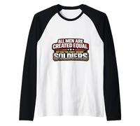 All Men were Created Equal Only The Finest Become Soldiers Raglan Baseball Tee