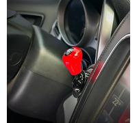 All Metal Car Push Start Button Cover Lever Compatible with Majority of Cars, Multi-fit Design with Alloy and Baked Paint Finish for Stylish Interior Upgrade (Red)