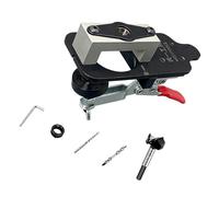 All Metal Concealed Hinge Aligning Device Features Locking Clamp for Quick and Simple Door Installation Accurate Hinge Mounting Guide