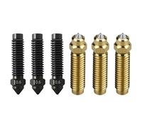 All-metal construction for multi-material compatible printer hot-end nozzle 0.2mm to 0.8mm alloy nozzle set