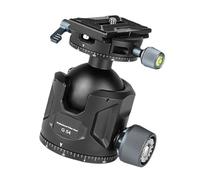 All Metal Damped Ball Head for DSLR Cameras 54mm Low Center Ballhead Seamlessly Rotation Control Quick Release Fluid Ball Head