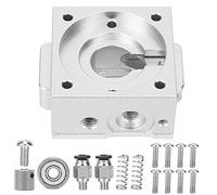 All - Metal Extruder Kit for 3D Printer, Long and Short Distance Extruder Assembly with Screws Bag, Durable Metal Extruder Replacement for FDM 3D Printing