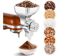 ALL Metal Grain Mill Attachment for KitchenAid Stand Mixer with 12 Grind Level Flour Mill,for Kitchen aid KGM Attachment Fit for Grinding Non-Oily Dry Grains Wheat,Coffee Beans,Corn,Oats,Other Cereals