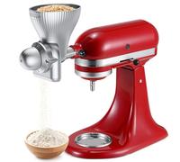 All Metal Grain Mill Attachment for KitchenAid Stand Mixer with 12 Grind Level Flour Mill, Grain Mill Attachment Fit for Grinding Wheat, Corn, Oats, Buckwheat,Millet and Other Cereals