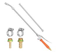 All Metal Replacement Sprayer Wand, 44-Inch Sprayer Wand With Brass Connectors & Adjustable Nozzle For 3/8" & 1/4"