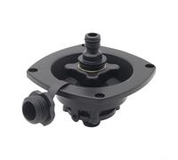 All Metal RV City Water Inlet 1/2 Inch Threaded Connection(black) | 1/2 NPT male outlet, brass check valve, built-in filter screen, prevents backflow, clean water supply
