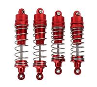 All Metal Shock Absorber Damper Upgrade Accessories High Performance Durable Aluminum Alloy Front Rear Shock Absorbers for WLtoys 104001 1/10 RC Car 4PCS (Red)