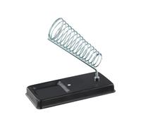 All-Metal Soldering Iron Stand, Stable Non-Slip Base with Fixed Screw, Adjustable for Various Handle Lengths, Welding Station Holder with Sponge Pad, Black