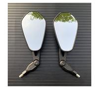 All Model Year Sport Dirt Bikes ATV Handlebar End Mirror Motorcycle Foldable Oval HD Rearview Mirror(B)