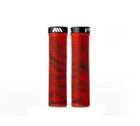 All Mountain Style AMS Barcode Bicycle Lock-on Handlebar Grips, Red Camo