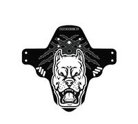 All Mountain Style AMS Front Mudguard - Fits 26’’,27.5’’,29’’, White/Pitbull