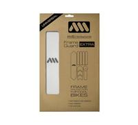 All Mountain Style AMS High Impact Frame Guard Extra - Protects your bike from scratches and dings, Clear/Silver
