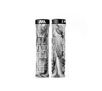 All Mountain Style AMS Rise Bicycle Lock-on Handlebar Grips, White Camo