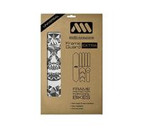 All Mountain Style AMSFG2BLWH Honeycomb High Impact Frame Guard Extra - Protects your bike from scratches and dings, Fractal/Skull, XL
