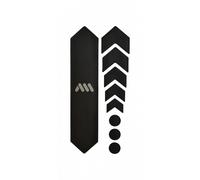 All Mountain Style AMSFG1CLZB Honeycomb High Impact Frame Guard Basic - Protects your bike from scratches and dings, Clear/Zebra, One Size AMSFG1CLZB