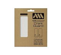 All Mountain Style AMS Crank Guard Specially Designed to Protect Crank arms of Mountain and Road Bikes from Scratches and rubbing, Transparant/Zilver