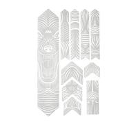 All Mountain Style Honeycomb Extra Frame Guard Stickers One Size White Wolf