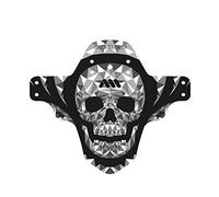 All Mountain Style Unisex AMSMG1SKBK Mudguard -Protects You and Your Bike from The Waste and Dirt! - Grey/Skull, XL
