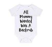 All mummy wanted was a backrub baby grow vest, 0-3 months, White