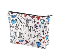 All My Nurse Accessories - Makeup Bag & Survival Kit with ER & ICU Accessories for Nurse Graduation & Appreciation Gift