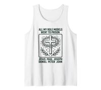 All My Role Models Went to Prison Christianity Jesus Bible Tank Top
